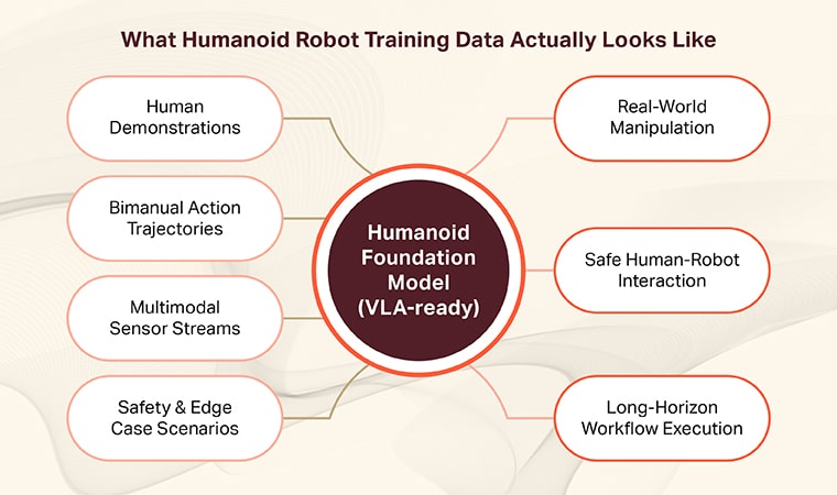 Humanoid robot training data look like