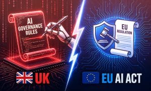 EU vs. Storbritannias AI-regler