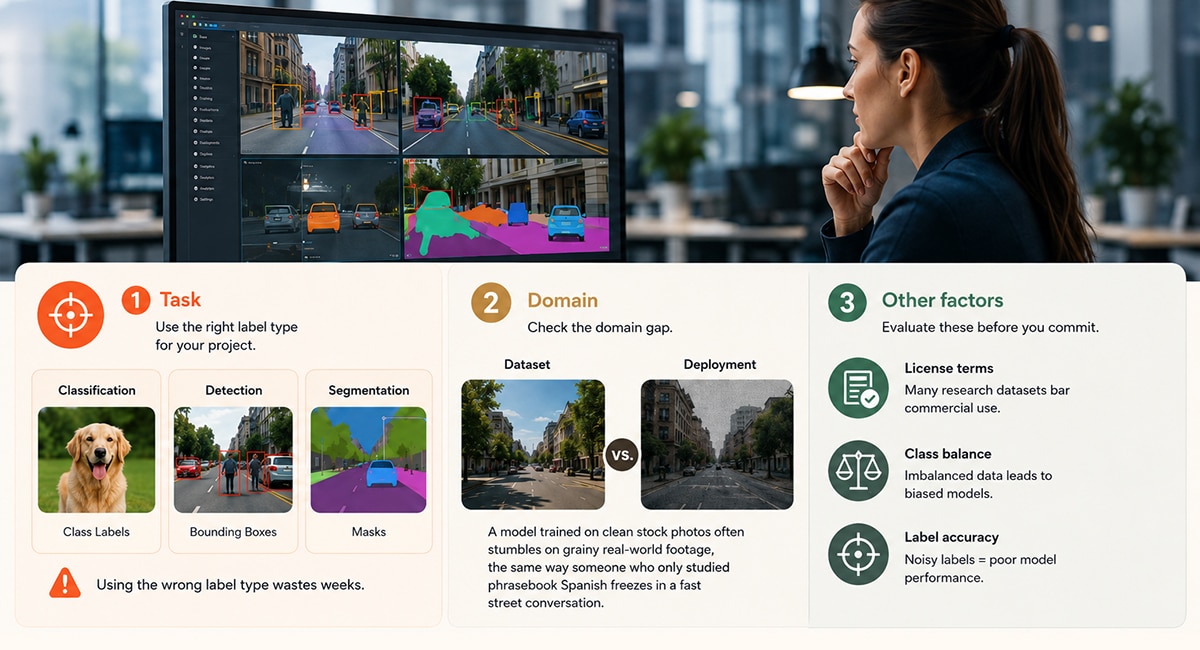 How do you choose the right computer vision dataset?